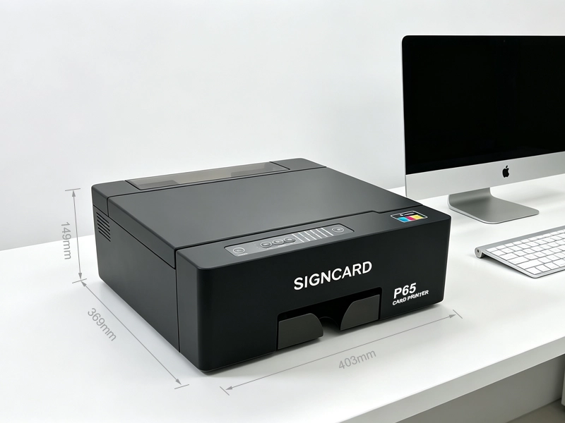 P65 Large-Format Card Printer Size