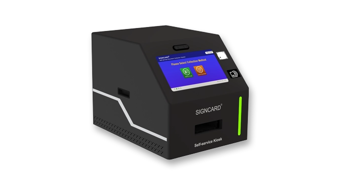 P65dk Large-Format Event Card Desktop Kiosk