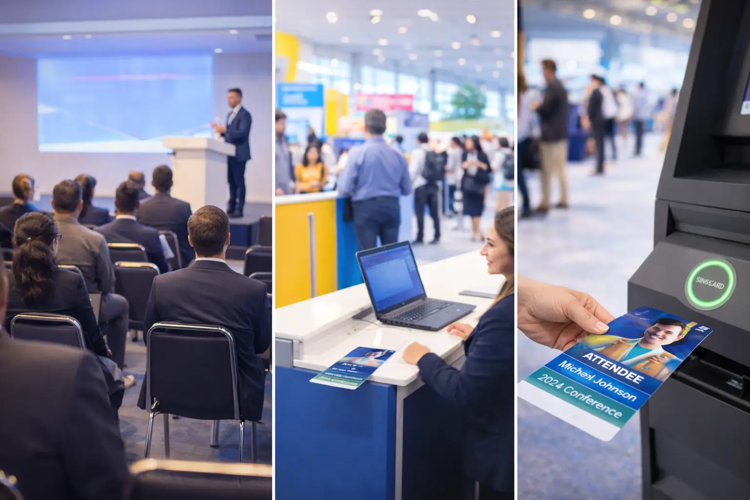 conference check in kiosk